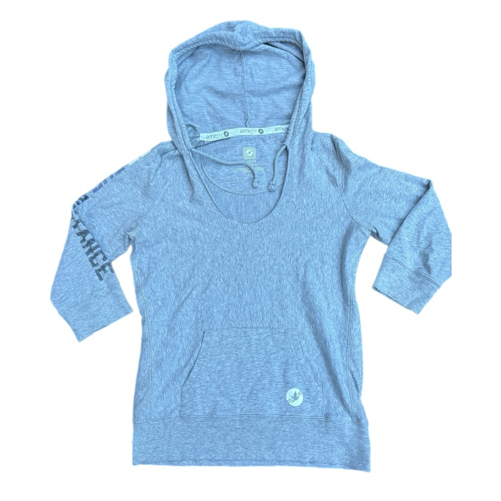 Aerie | Hooded 3/4 Sleeve Sweatshirt